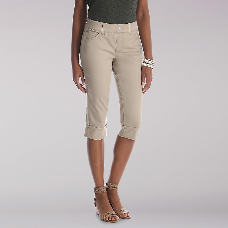 lee rider mid rise capri jeans