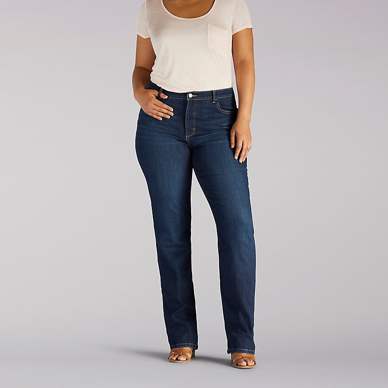 Lee Instantly Slims Relaxed Fit Straight Leg Jean (Classic Fit) - Plus