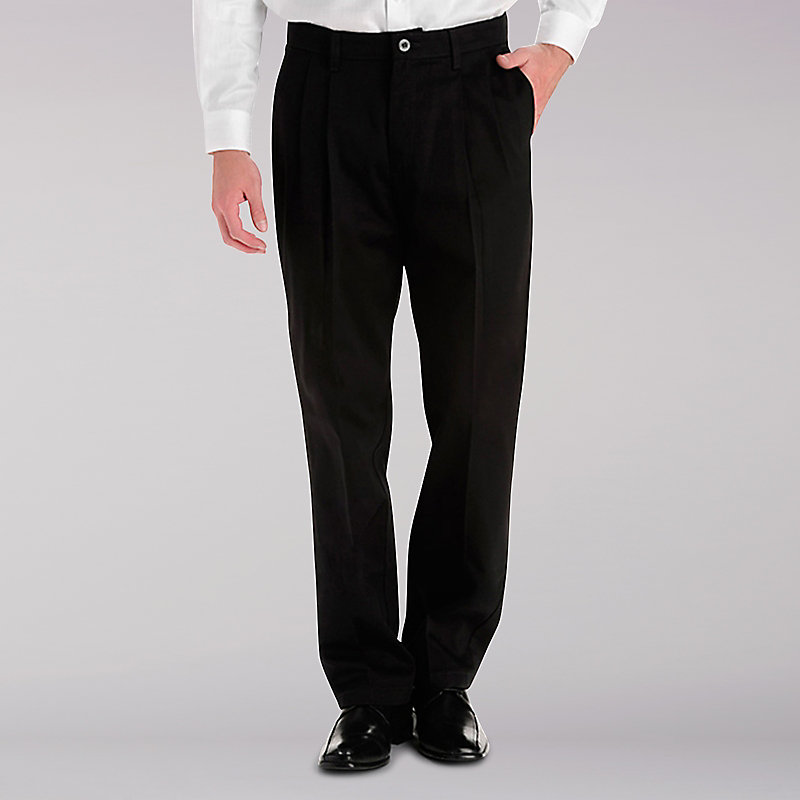 Lee Custom Fit Relaxed Fit Pleated Pants - Big & Tall