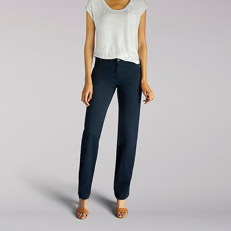 Lee Relaxed Fit Plain Front Pant