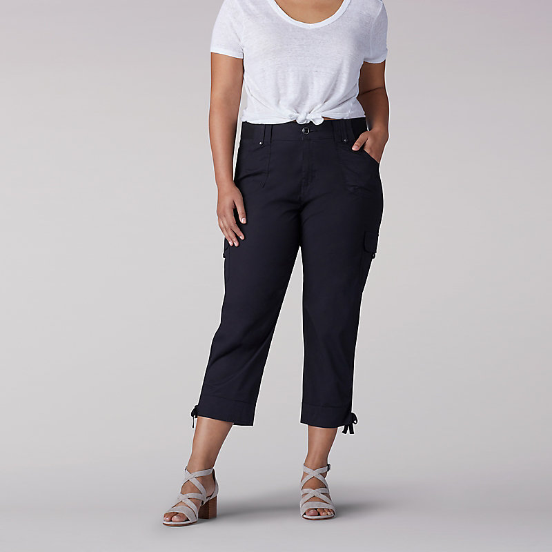 Lee Relaxed Fit Nikki Cargo Capri - Plus