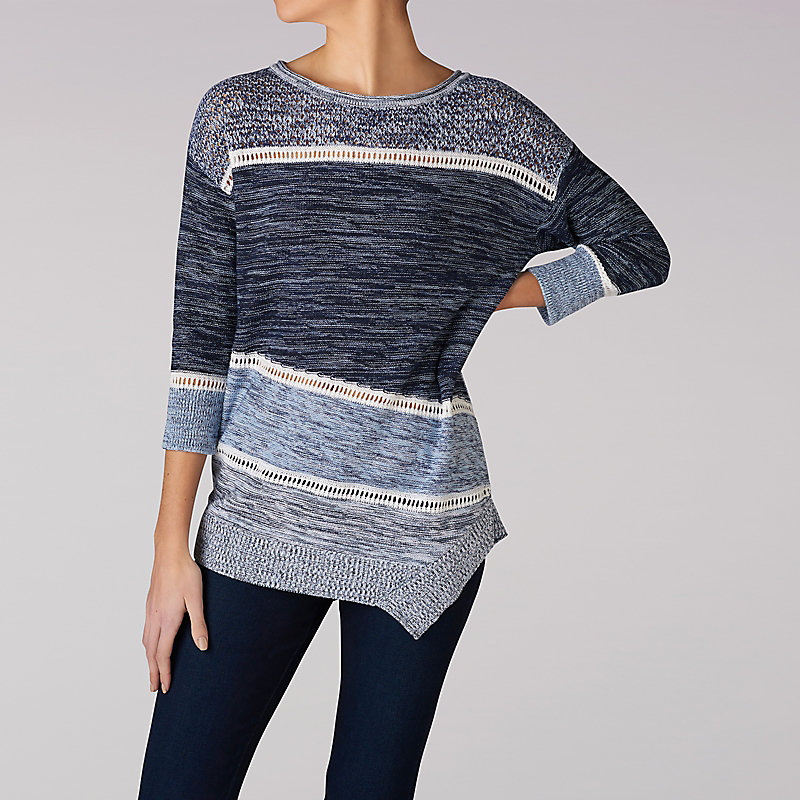 Lee Assymetrical Pull Over Yarn Sweater