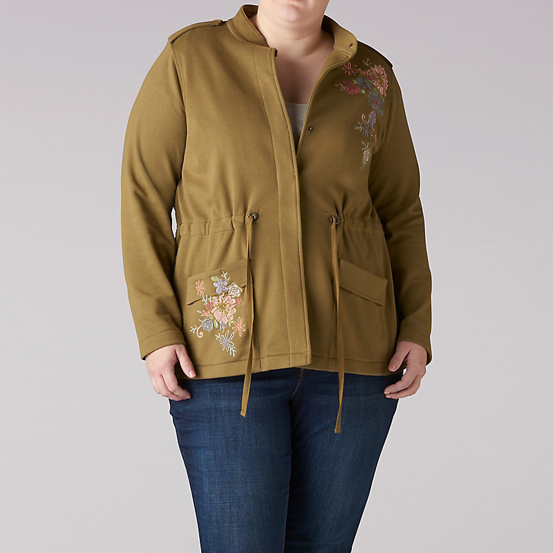 Lee French Terry Embroidered Jacket - Plus