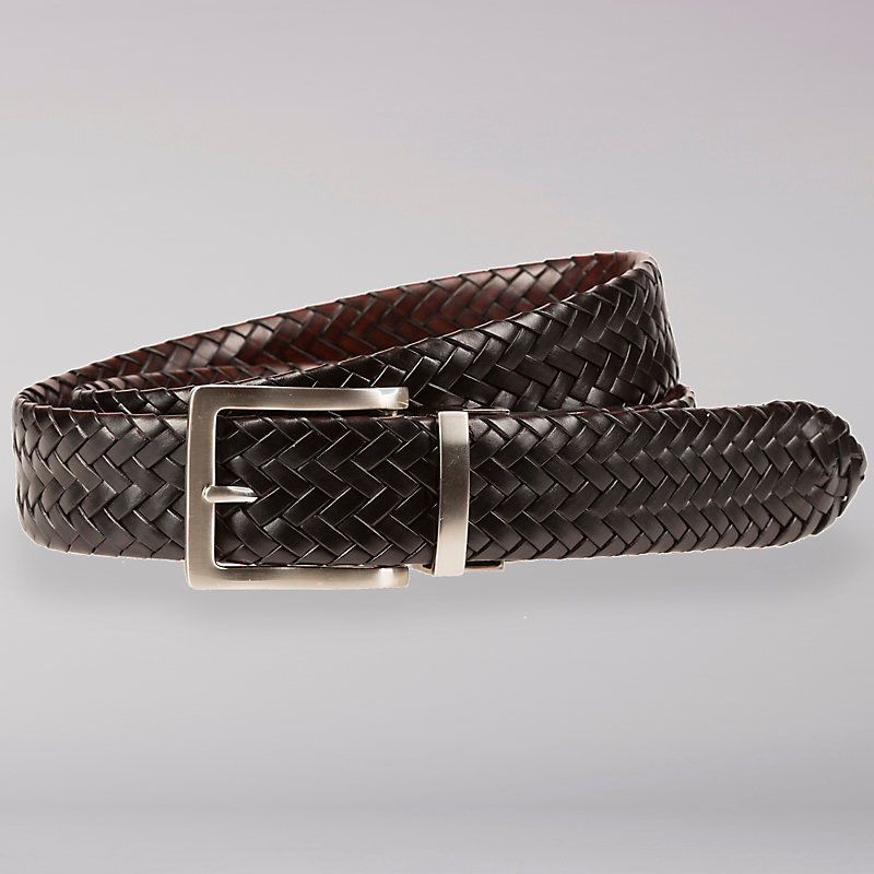 Lee Reversible Braided Leather Belt - Men