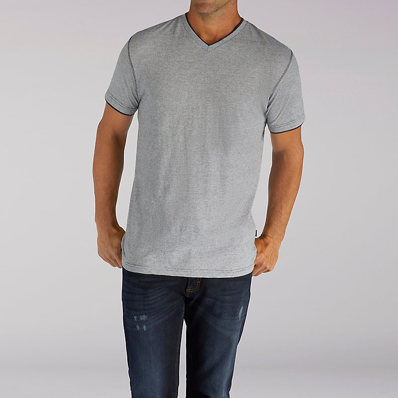 Lee Short Sleeve Hanson V-Neck Stripe Tee