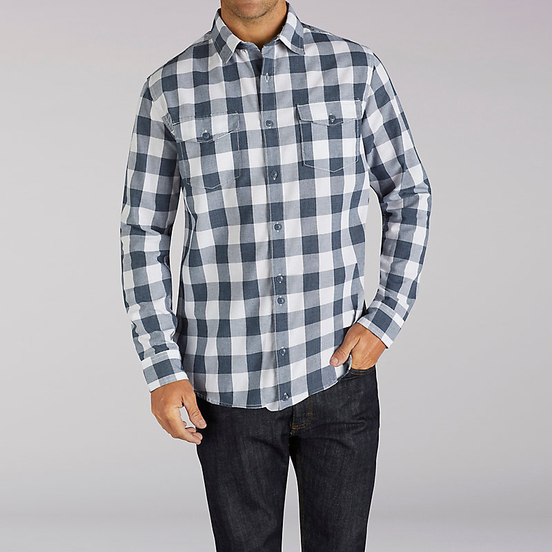 Lee Long Sleeve Buffalo Plaid Shirt