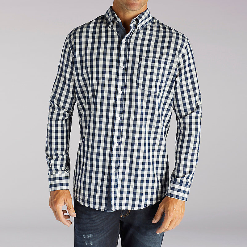 Lee Long Sleeve Ryker Gingham Print Shirt