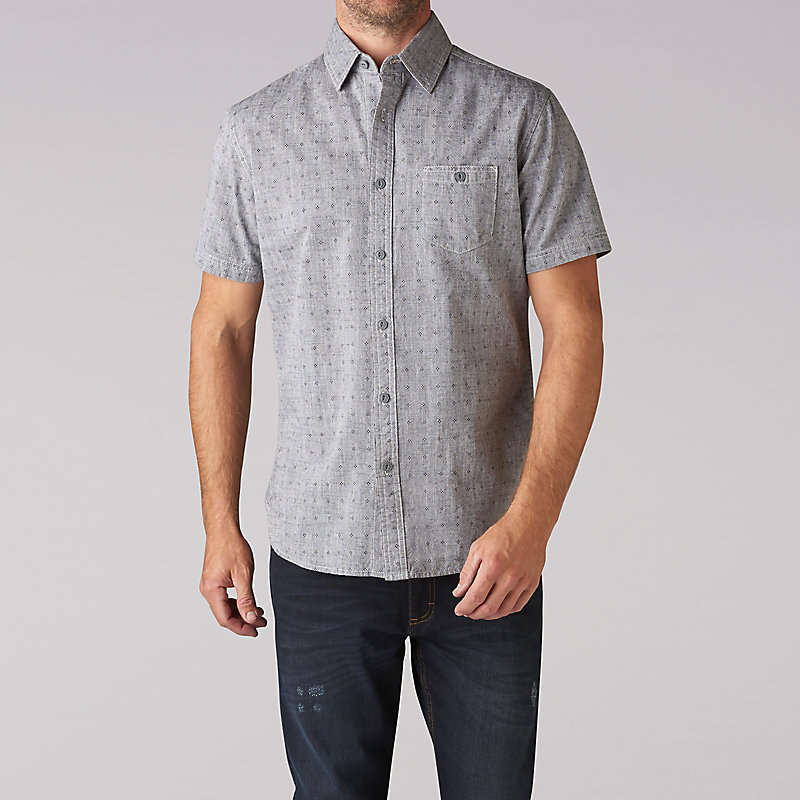 Lee Short Sleeve Printed Chambray