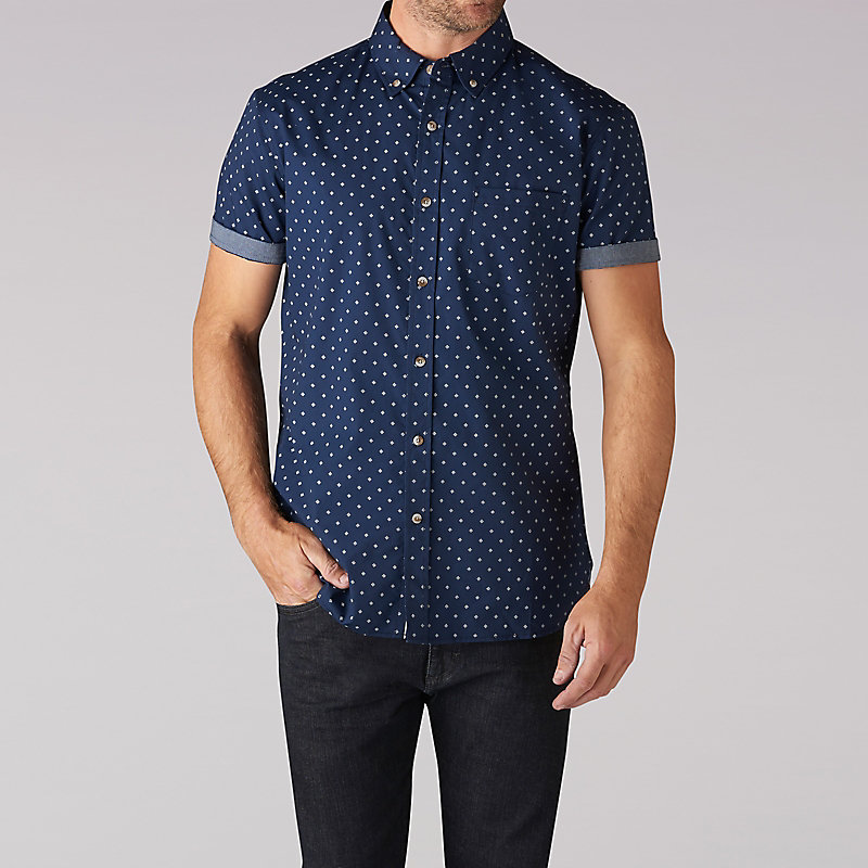 Lee Trey Printed Poplin Shirt