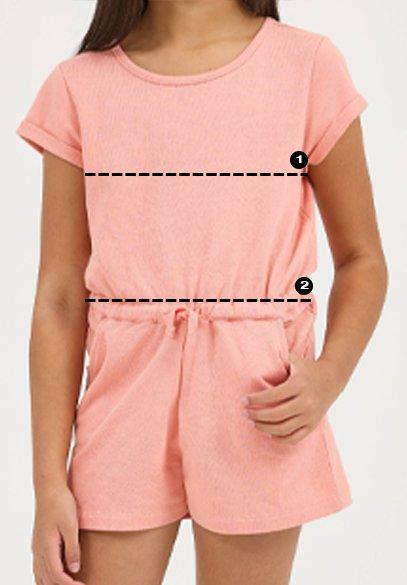 How to measure: Girl's One-Pieces