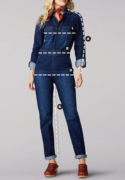 How to measure: Women's Unionalls