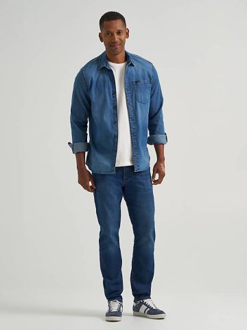 Men's Extreme Motion Single Layer Warming Regular Taper Jean