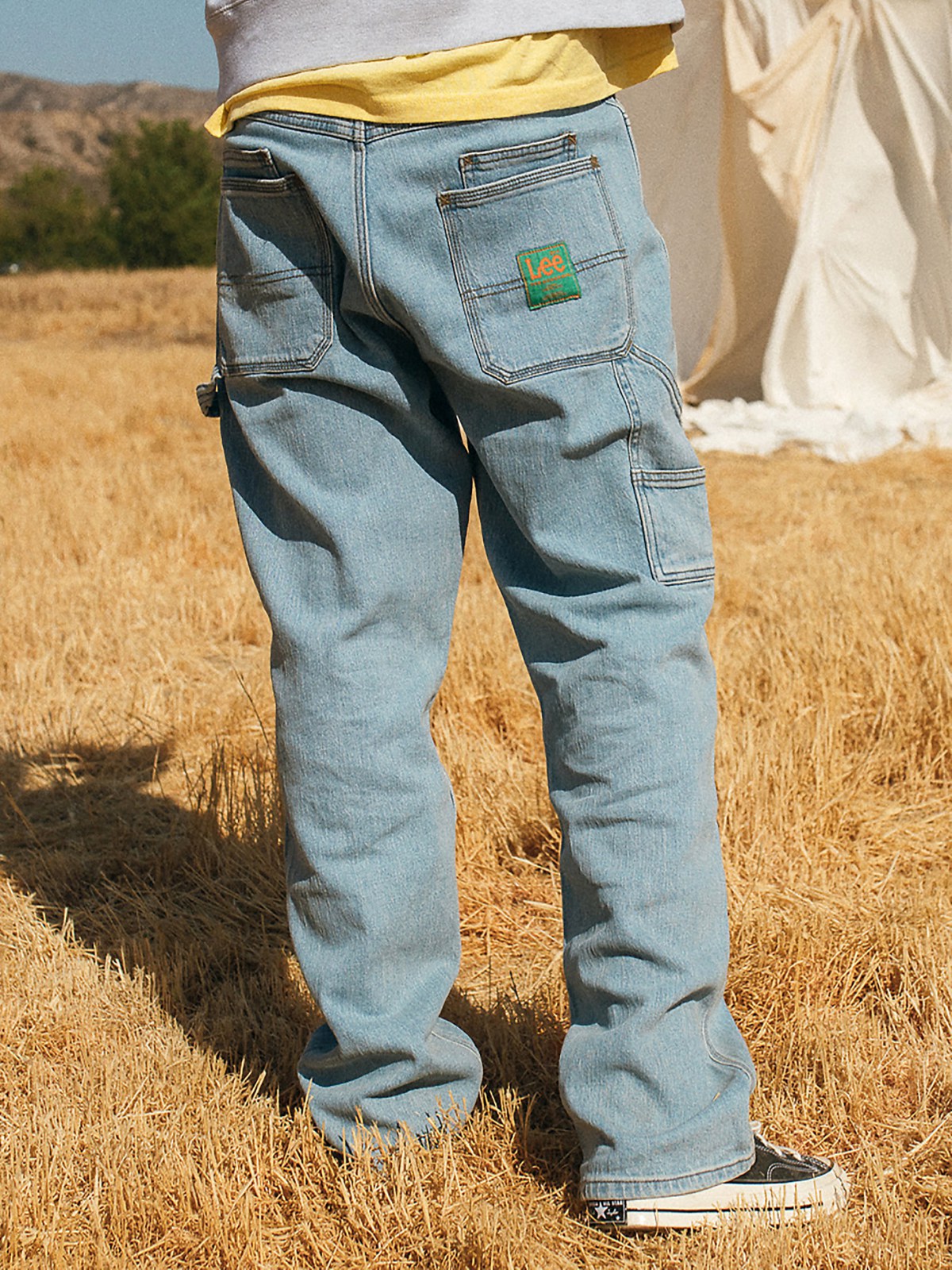 MEN'S LEE® X THE HUNDREDS® WORKWEAR PANT IN STONE WASH