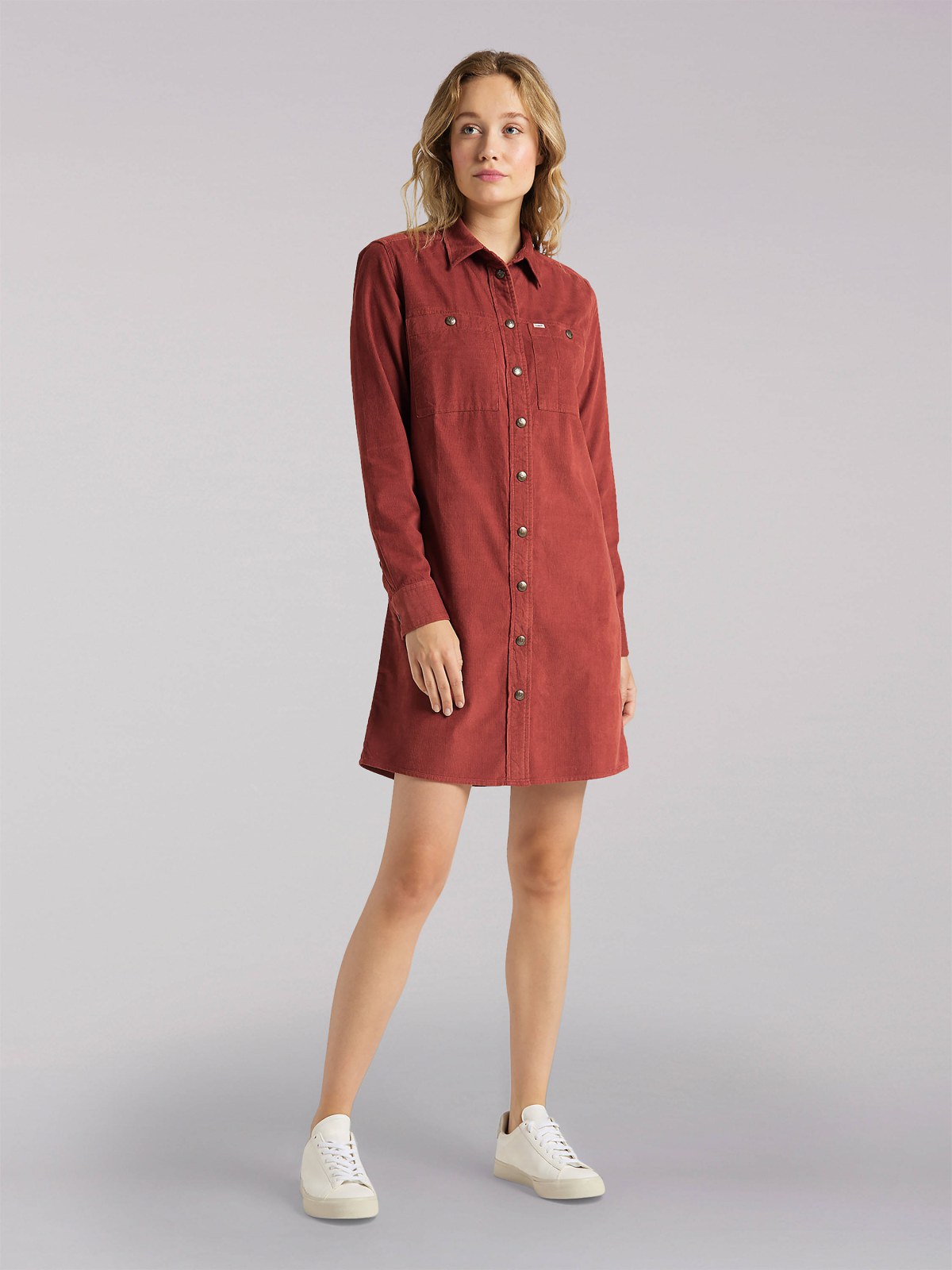 Corduroy Workshirt Dress