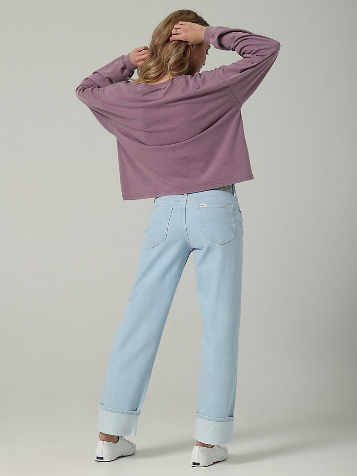 WOMEN'S LEE EUROPEAN COLLECTION CAROL STRAIGHT JEAN IN RETRO LIGHT