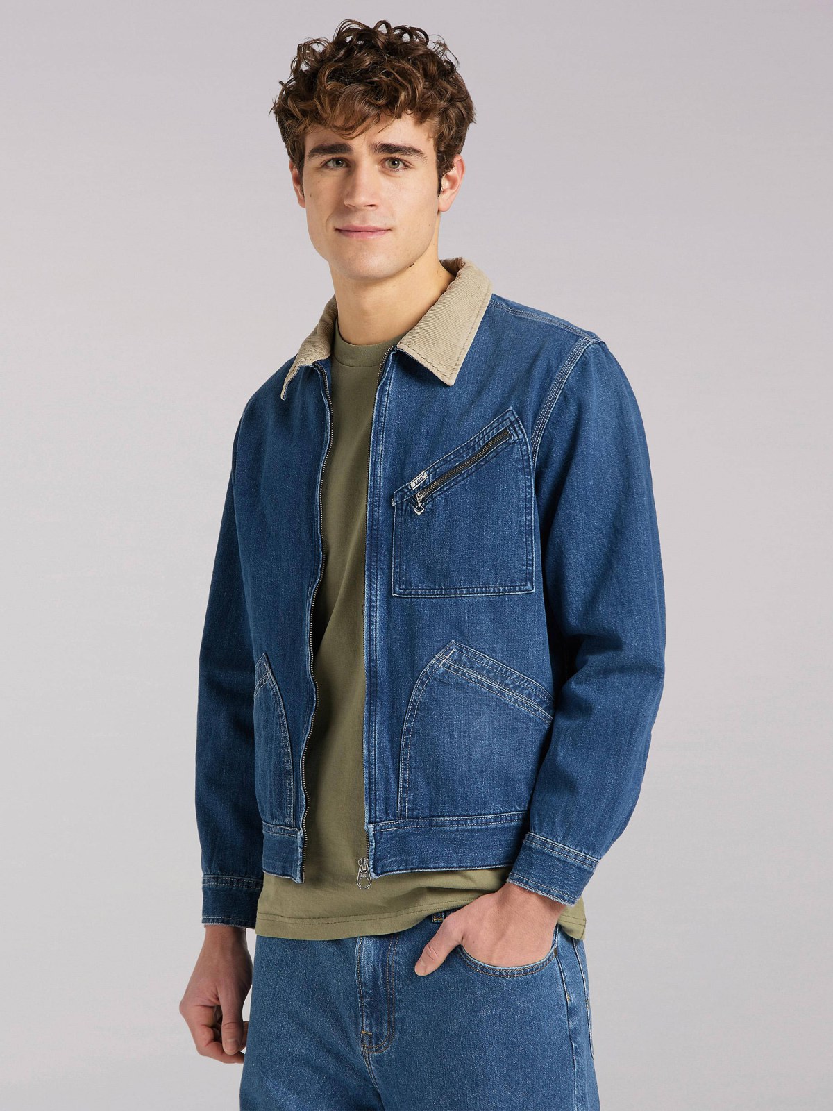 MEN'S EUROPEAN COLLECTION 91B JACKET IN VERNON