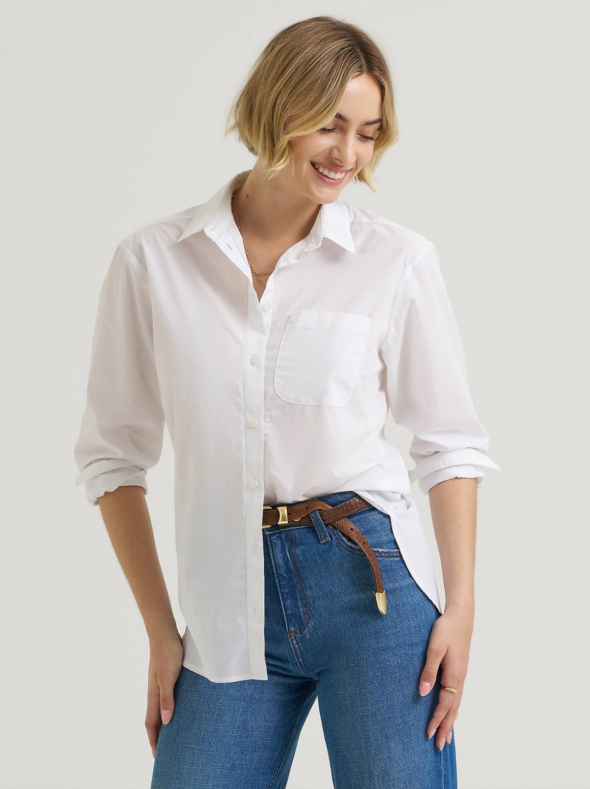 Women's Boyfriend Button Down Shirt - view 4