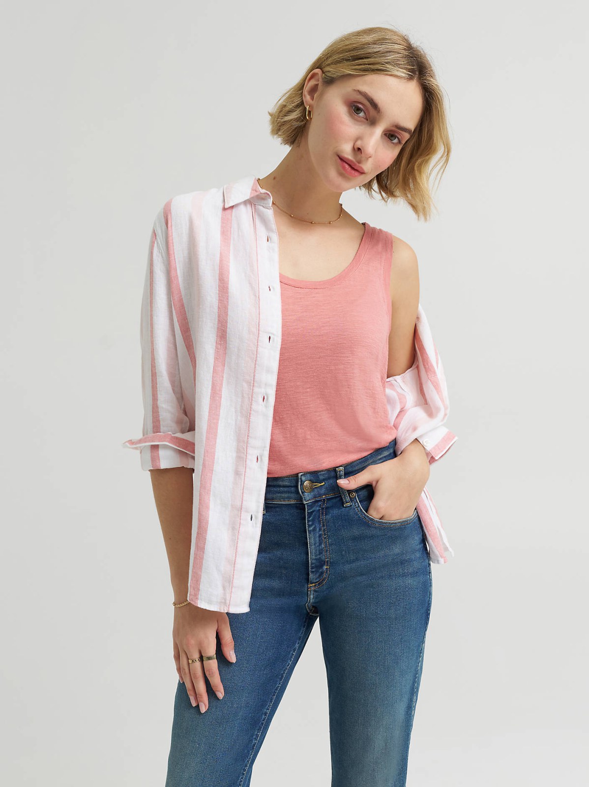 Women's All Purpose Print Button Down Shirt - view 2