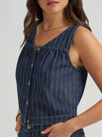 Women's V-Neck Stripe Tank Top