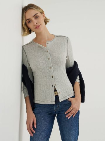 Women's Pointelle Cardigan Sweater Women's Pointelle Cardigan Sweater