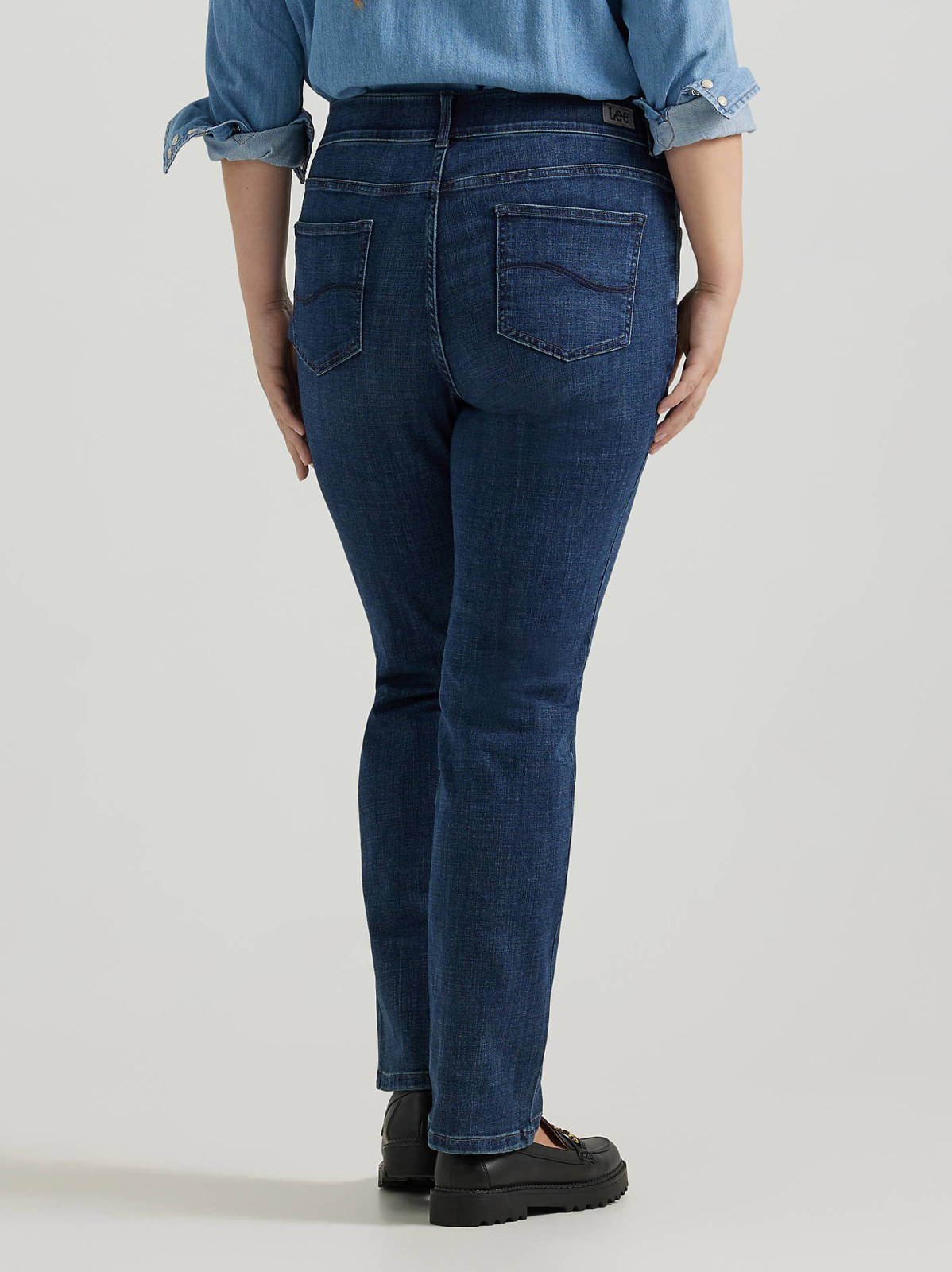 Women's Ultra Lux Comfort with Flex Motion Straight Jean (Plus) - view 3