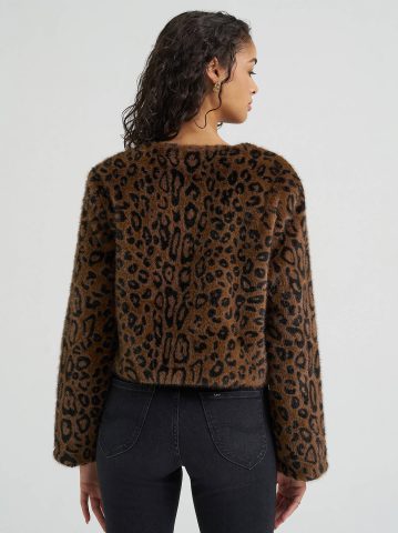 Women's Premium Cropped Fur Jacket — alternate view
