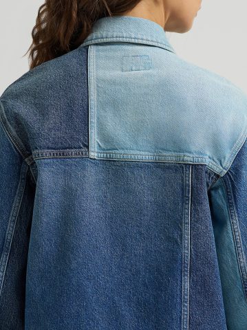 Women's Patched Denim Chore Jacket