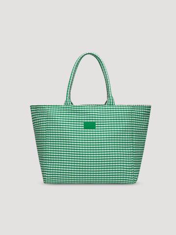 Women's Gingham Tote Bag Women's Gingham Tote Bag