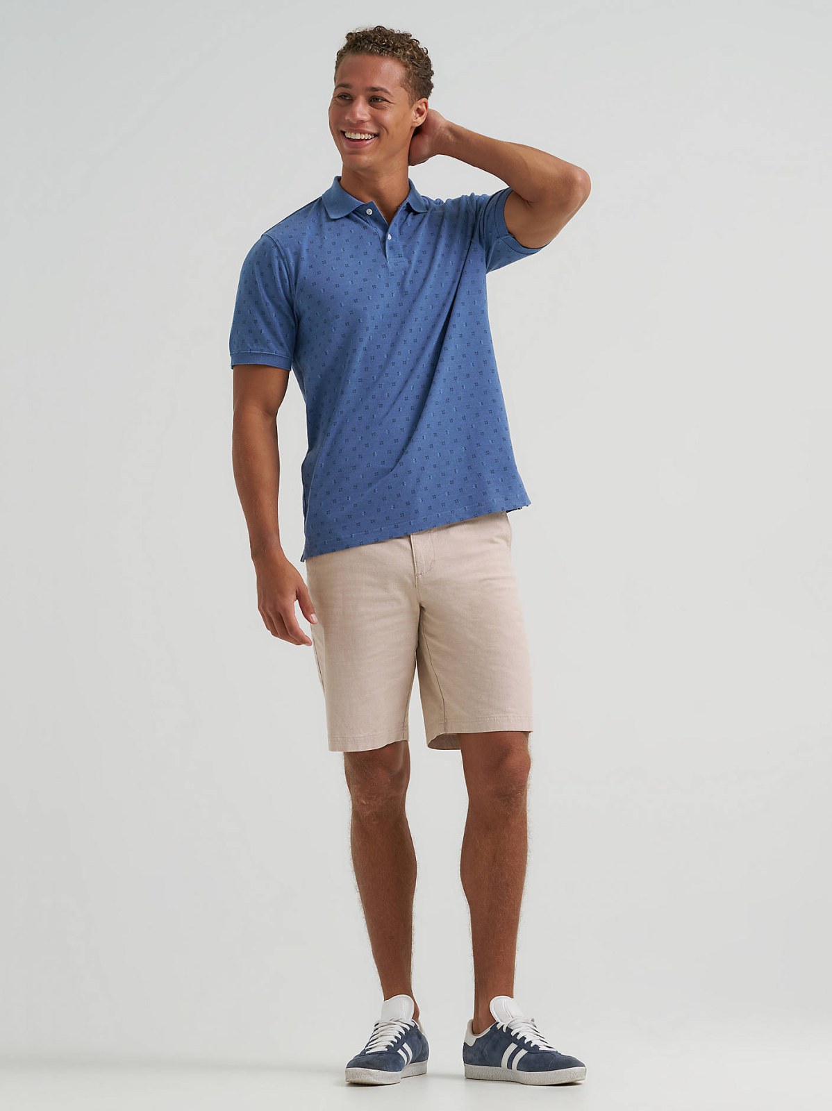 Men's Printed Pique Polo Shirt - view 4