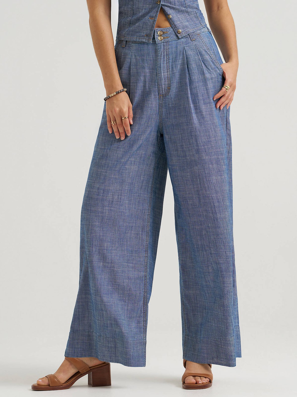 Women's Loose Pleated Trouser Pant - view 3