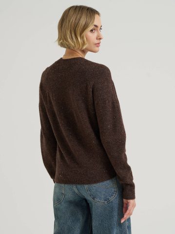 Women's Wool Blend Solid Sweater