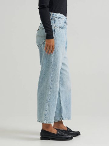 Women's Loose Crop Button-Fly Jean