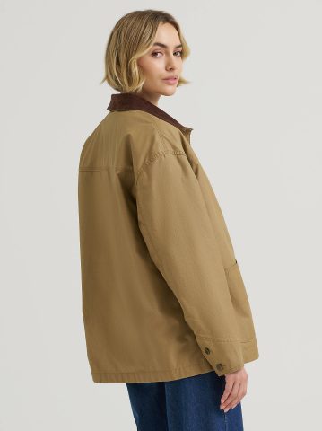 Women's Premium Flannel Lined Chore Coat — alternate view