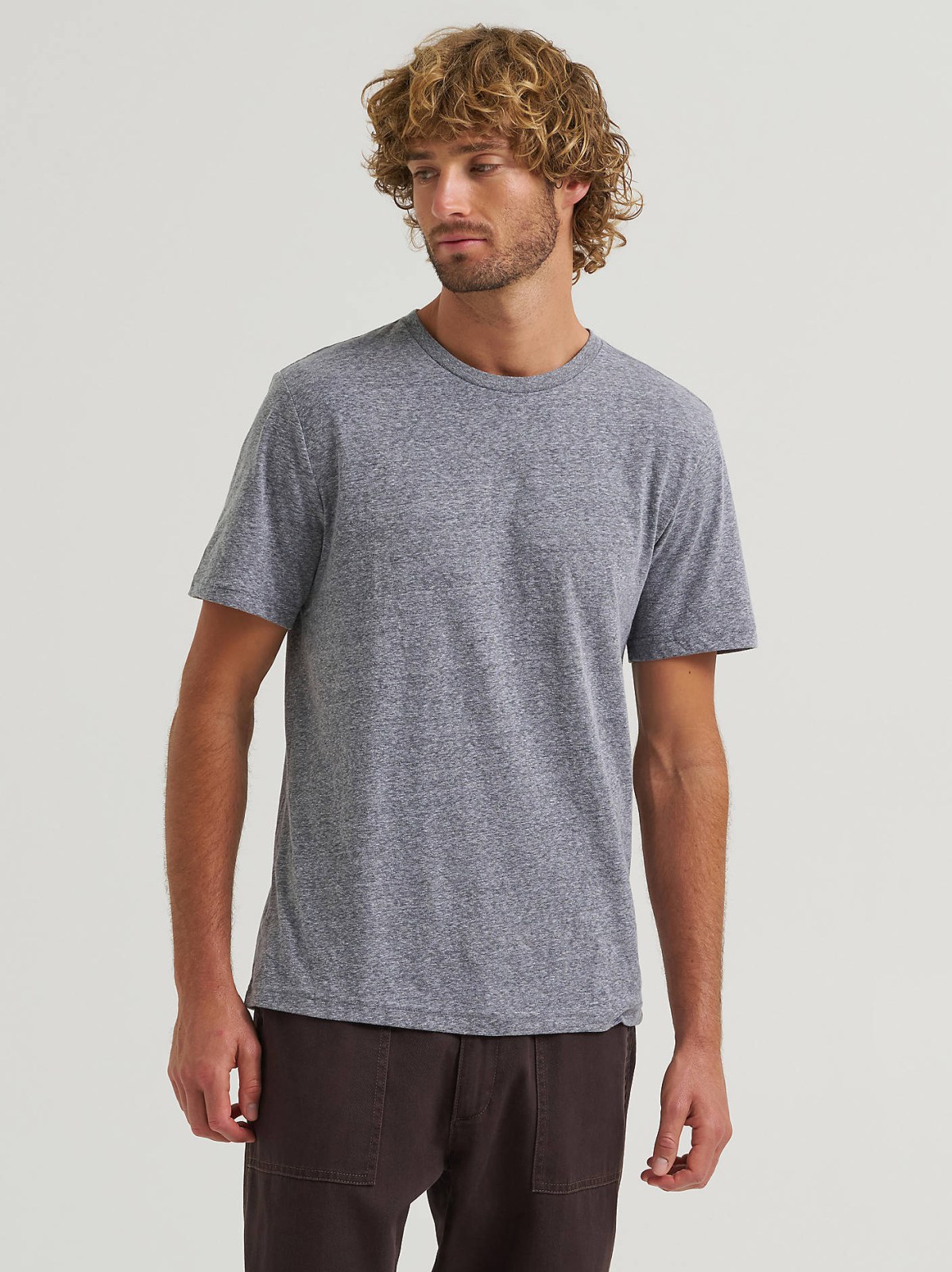 Men's Snow Heather Jersey Crew Tee