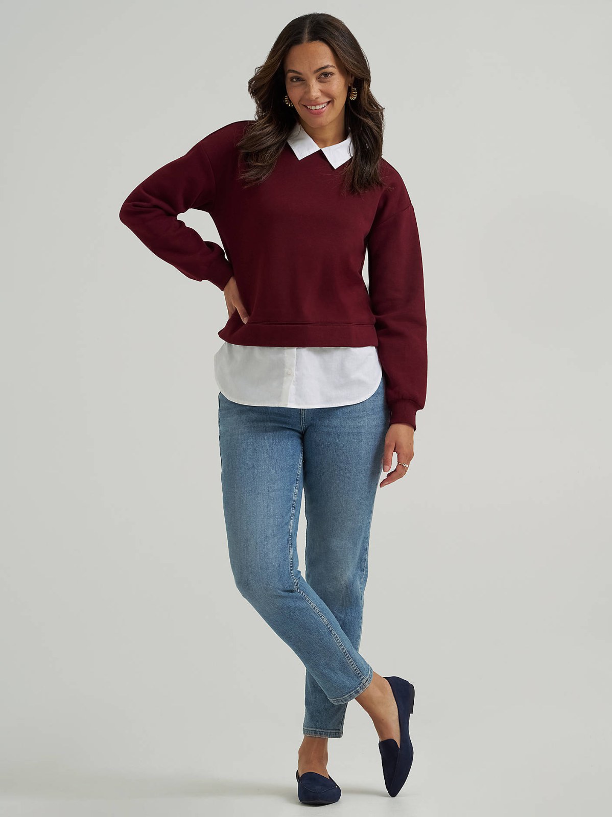 Women's Twofer Sweater Top - view 4
