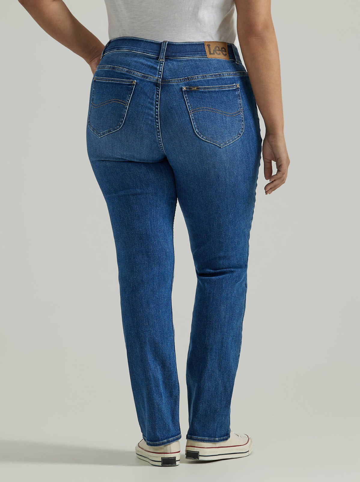 Women's Ultra Lux Comfort with Flex Motion Straight Jean (Plus) - view 3