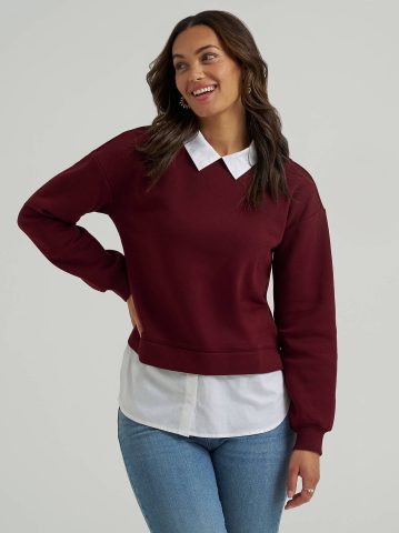 Women's Twofer Sweater Top Women's Twofer Sweater Top