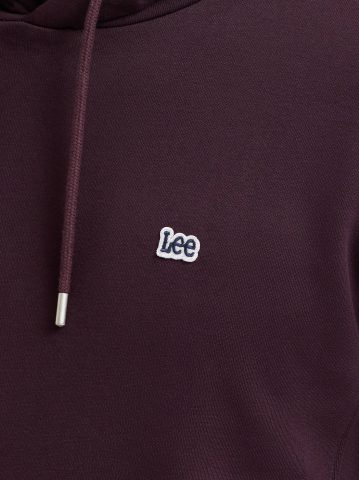 Men's Logo Patch Solid Hoodie