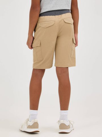 Boy's Rib Stretch Pull On Cargo Short