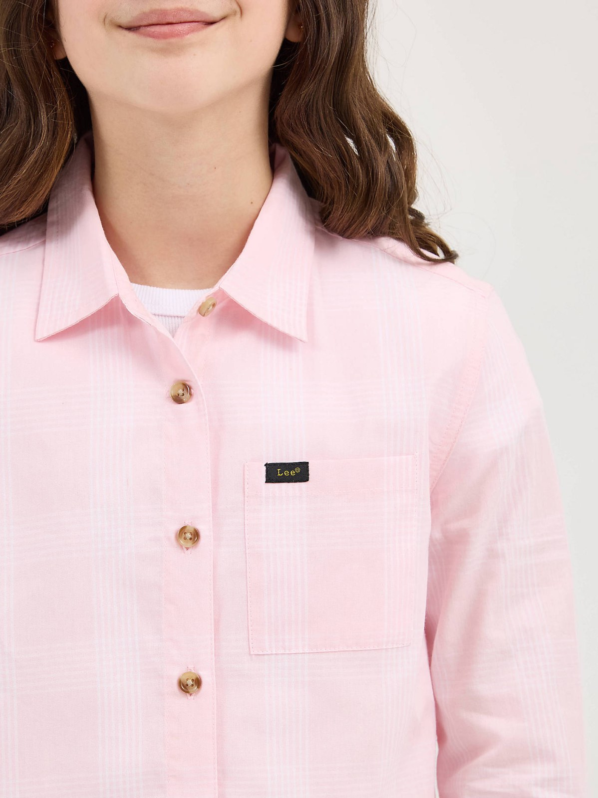Girl's Plaid Button Down Shirt - view 3