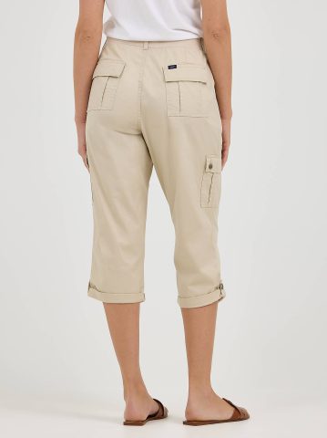 Women's Ultra Lux Comfort with Flex-to-Go Relaxed Fit Cargo Capri