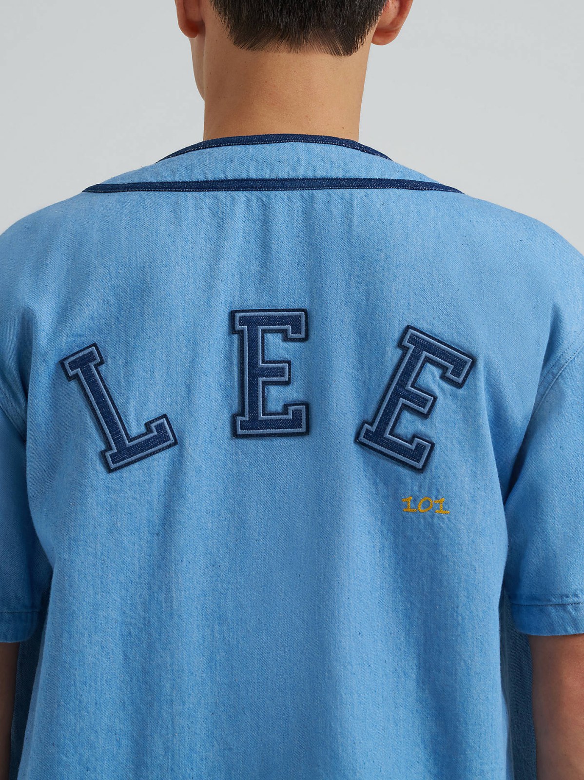 Men's Lee 101 Oversized Button Down Baseball Shirt - view 6