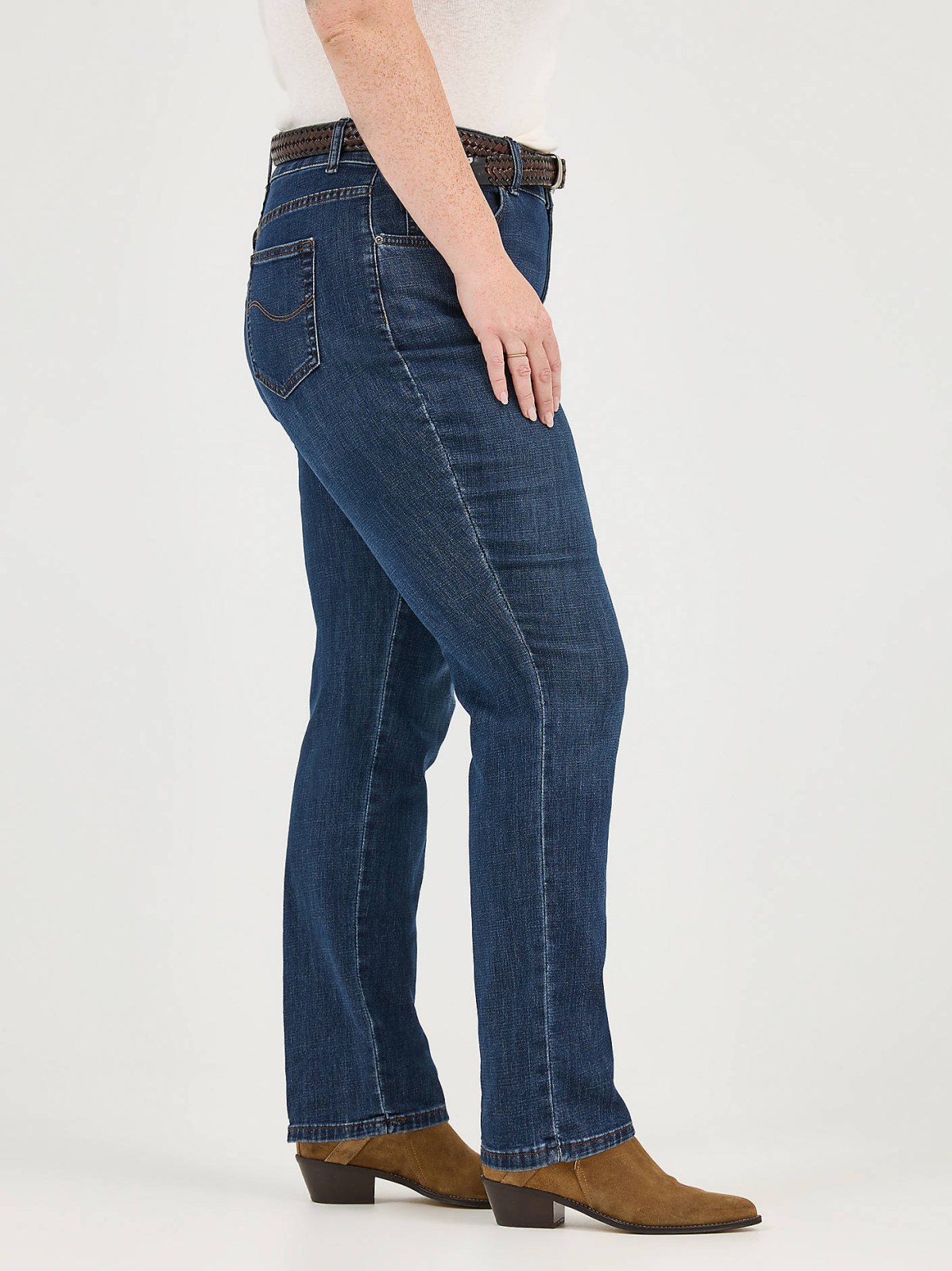 Women’s Stretch Relaxed Fit Straight Leg Jean (Plus) - view 4