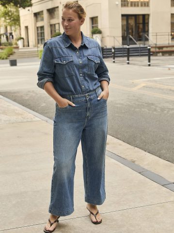 Women's Legendary Wide Leg Crop Jean (Plus)