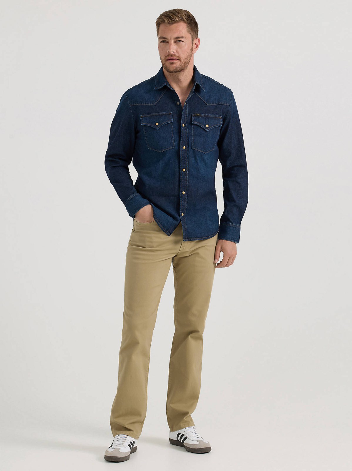 Men's All Purpose Western Denim Snap Shirt - view 4
