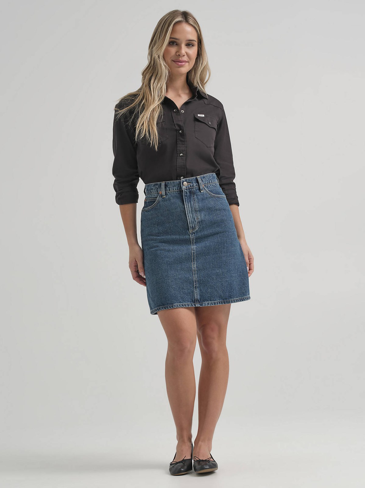 Women's Lee® x J.Crew Denim Skirt - view 2