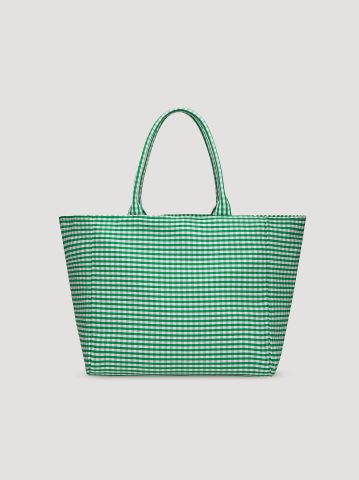 Women's Gingham Tote Bag