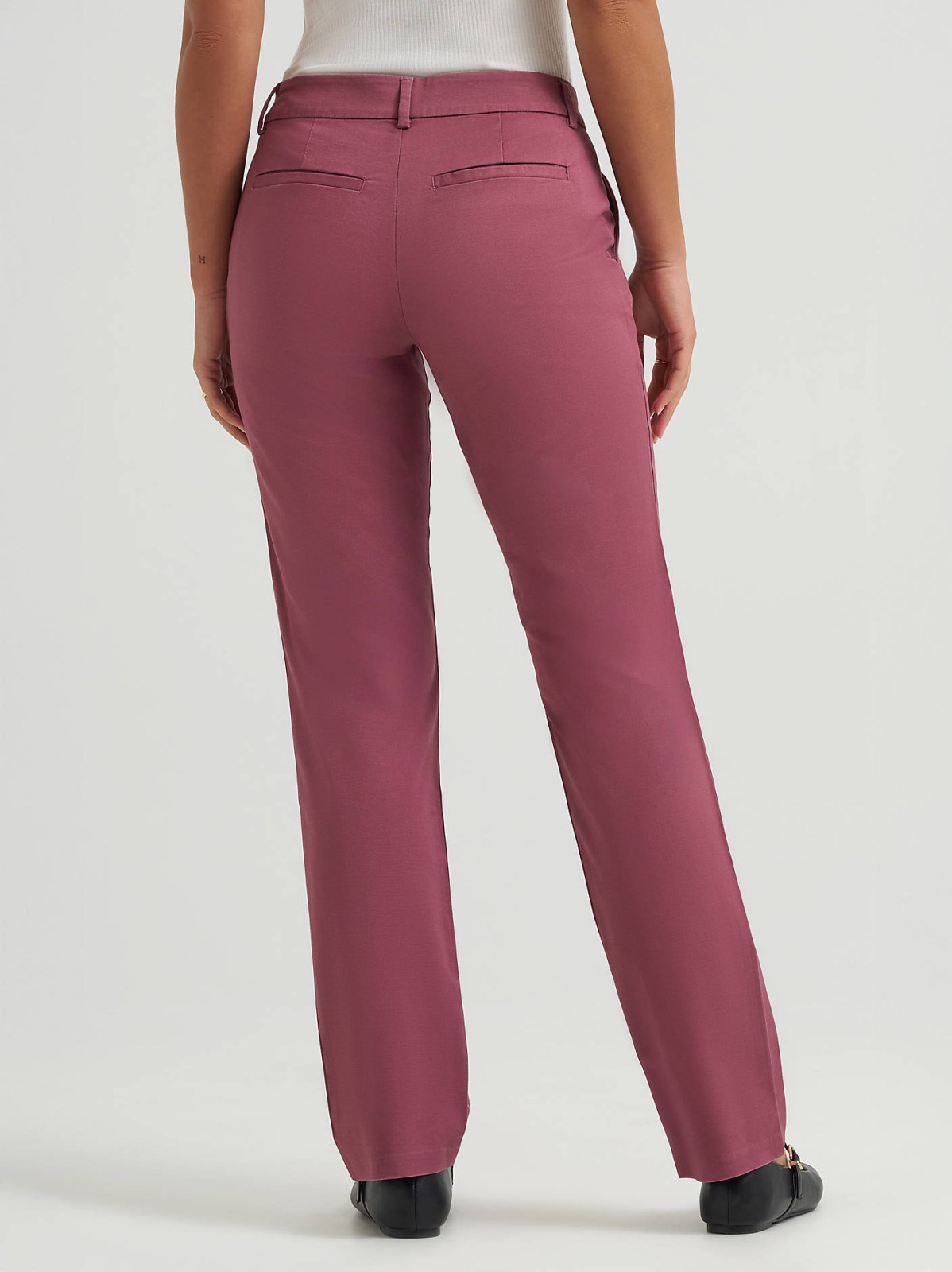 Women's Wrinkle Free Relaxed Fit Straight Leg Pant - view 3