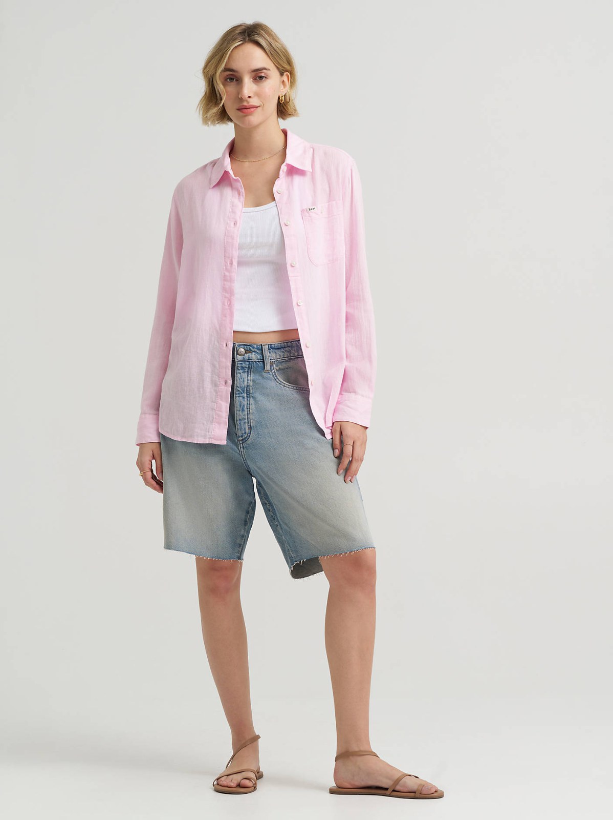 Women's All Purpose Linen Button Down Shirt - view 3