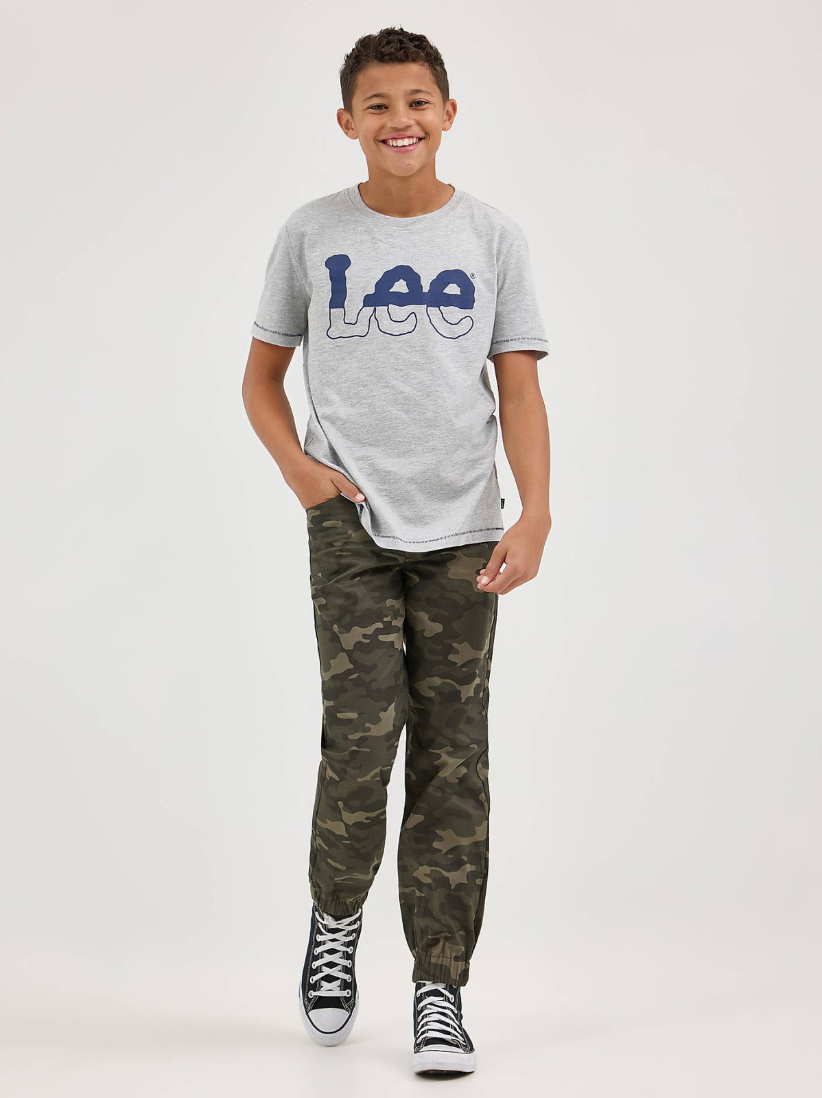 Boy's Split Twitch Logo Tee - view 4